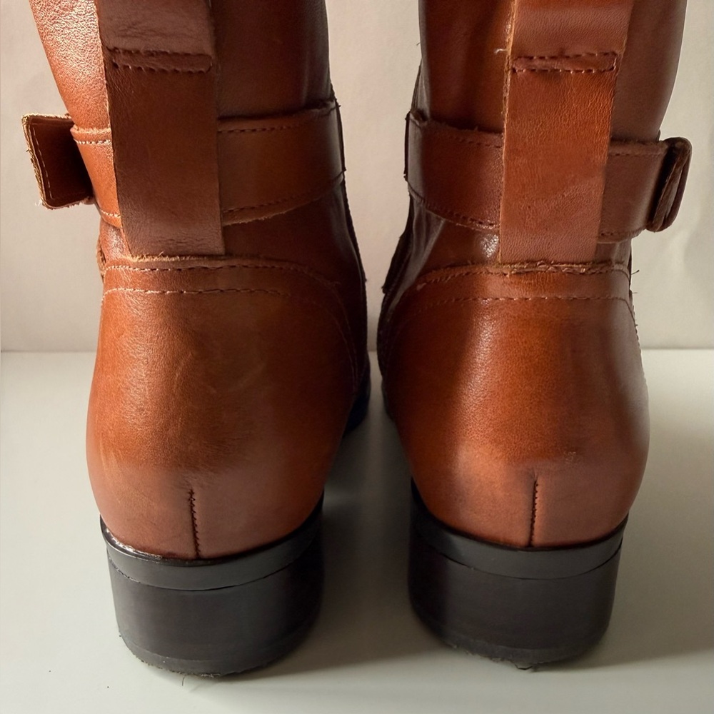Naturalizer Rena Leather Riding Boot Brown Women’s Size EU 39 / US 8.5 - Picture 6 of 10